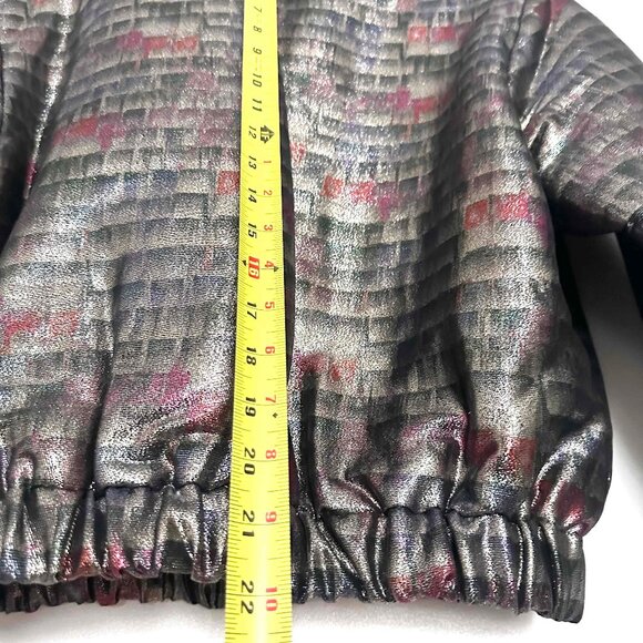 IRO Zina cropped bomber jacket, color - Multico, Size FR 36, US XS to S, EUC - Picture 7 of 8